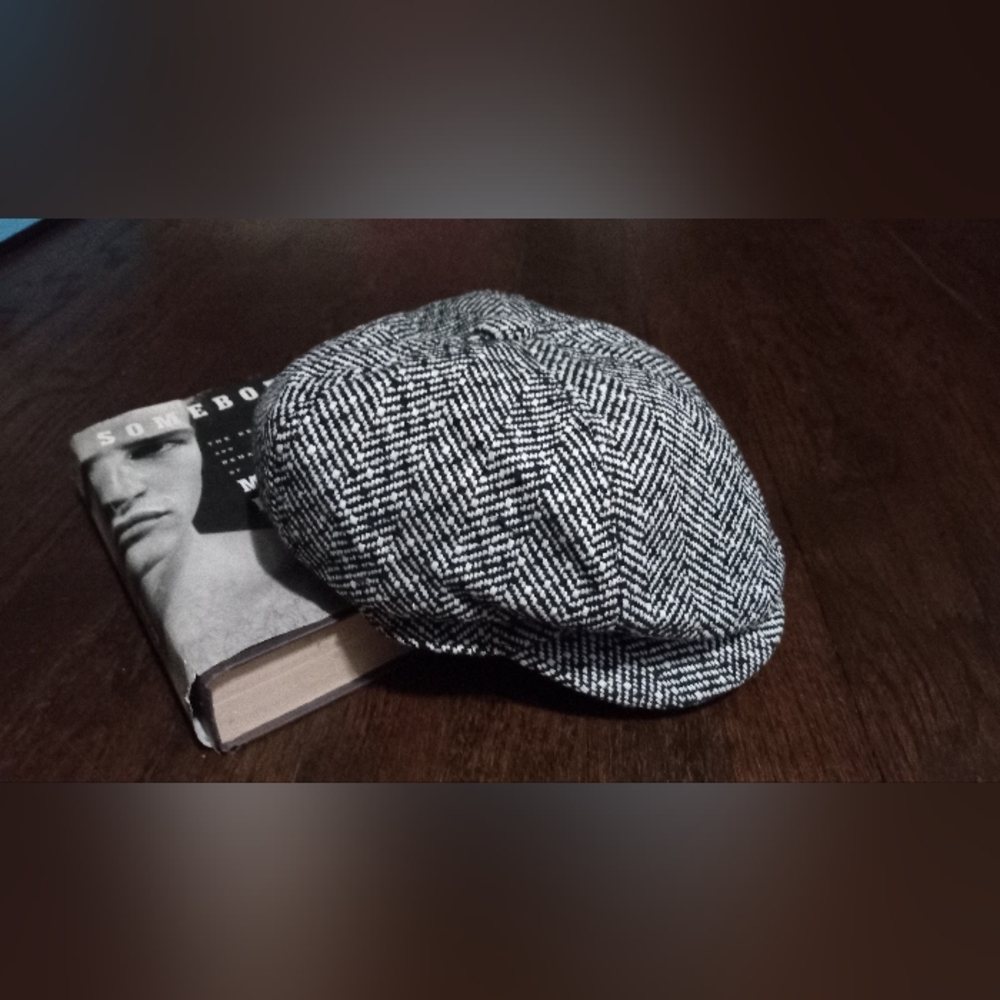 Tweed Newsboy Paperboy Cap Vintage Vibes